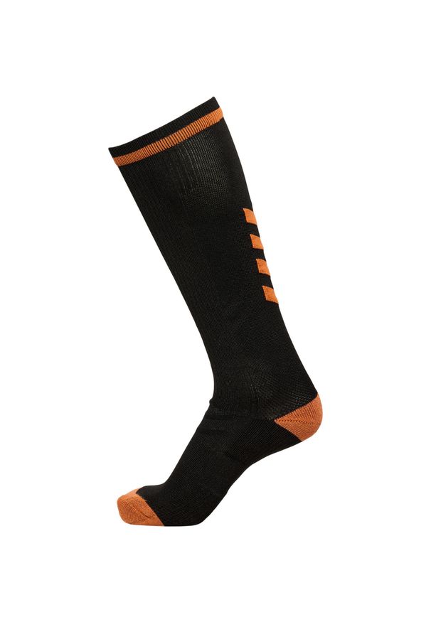 Skarpety sportowe dla dorosłych Hummel Elite Indoor Sock High. Kolor: żółty, czarny, pomarańczowy, wielokolorowy