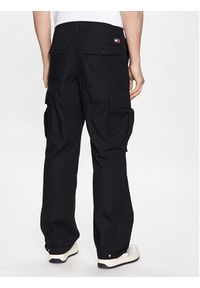Tommy Jeans Spodnie materiałowe Aiden DM0DM15970 Czarny Baggy Fit. Kolor: czarny. Materiał: bawełna