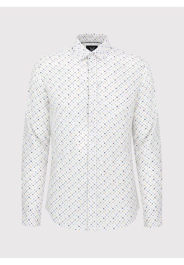 PAKO LORENTE – Męska koszula w mikrowzór P24SF-1X-020-B-S - Pako Lorente. Okazja: na co dzień. Materiał: jeans, elastan. Styl: casual