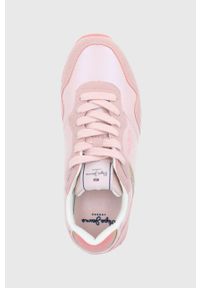 Pepe Jeans buty london w soft kolor różowy. Nosek buta: okrągły. Zapięcie: sznurówki. Kolor: różowy. Materiał: guma #2
