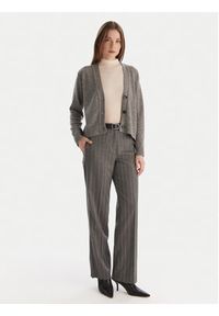 Marella Kardigan Blazer 2525346032 Szary Regular Fit. Kolor: szary. Materiał: wełna #4