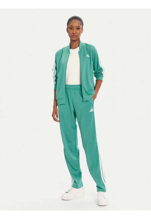 Adidas - adidas Dres Essentials 3-Stripes JD2687 Zielony Regular Fit. Kolor: zielony. Materiał: syntetyk