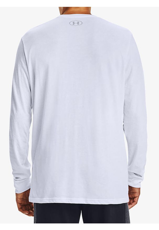 Under Armour - Koszulka longsleeve fitness męska UNDER ARMOUR z długim rękawem. Kolor: biały. Długość rękawa: długi rękaw. Długość: długie. Sport: bieganie, fitness