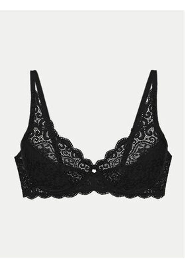 Triumph Biustonosz z fiszbiną Amourette 10209574 Czarny. Kolor: czarny. Materiał: syntetyk