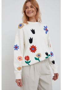 PS PAUL SMITH - PS Paul Smith sweter bawełniany damski kolor beżowy. Kolor: beżowy. Materiał: bawełna