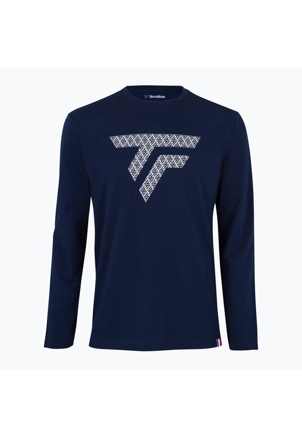 TECNIFIBRE - Longsleeve męski Tecnifibre Training Tee. Kolor: niebieski. Długość rękawa: długi rękaw