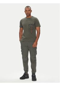 Parajumpers T-Shirt Mojave 25SMPMTSRE07 Zielony Regular Fit. Kolor: zielony. Materiał: bawełna #4