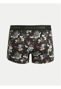 Jack & Jones - Jack&Jones Komplet 3 par bokserek Flower 12194284 Czarny. Kolor: czarny. Materiał: syntetyk #5