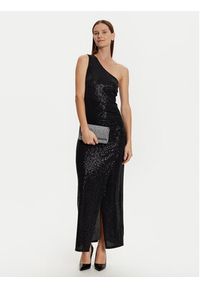 Morgan Sukienka wieczorowa 242-RSHOK Czarny Slim Fit. Kolor: czarny. Materiał: syntetyk. Styl: wizytowy #3