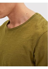 Selected Homme T-Shirt Morgan 16071775 Zielony Regular Fit. Kolor: zielony. Materiał: bawełna #5