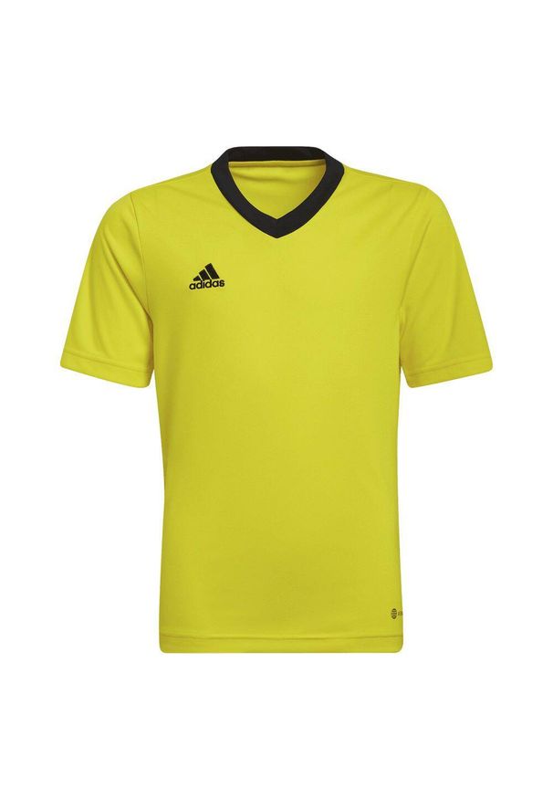 Adidas - Koszulka piłkarska dla dzieci adidas Entrada 22 Jersey. Kolor: żółty, wielokolorowy, czarny. Materiał: jersey. Sport: piłka nożna