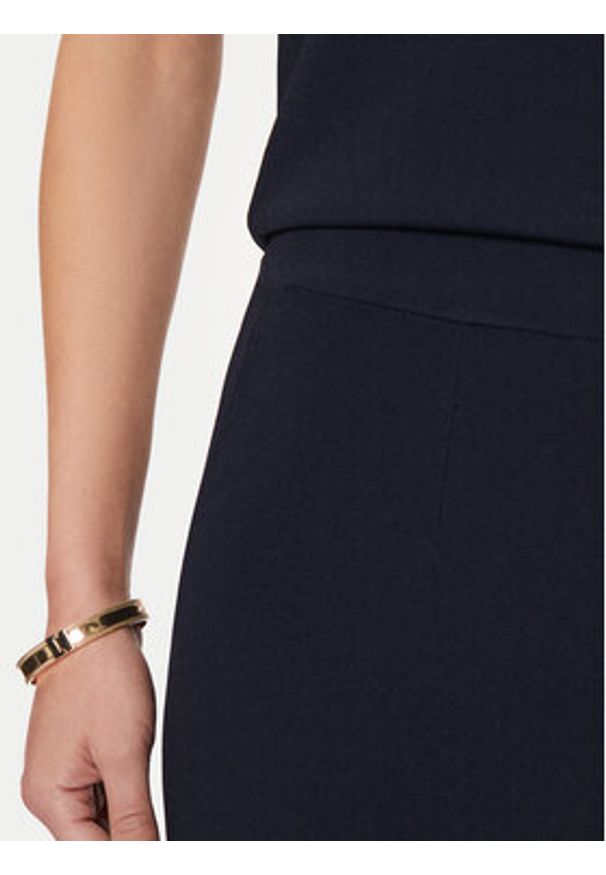 Max Mara Leisure Spodnie materiałowe Grembo 24263360 Granatowy Relaxed Fit. Kolor: niebieski. Materiał: syntetyk