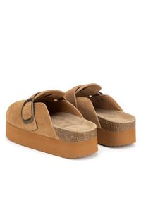 Badura Klapki TS6207-01 Brązowy. Kolor: brązowy. Materiał: zamsz, skóra #7