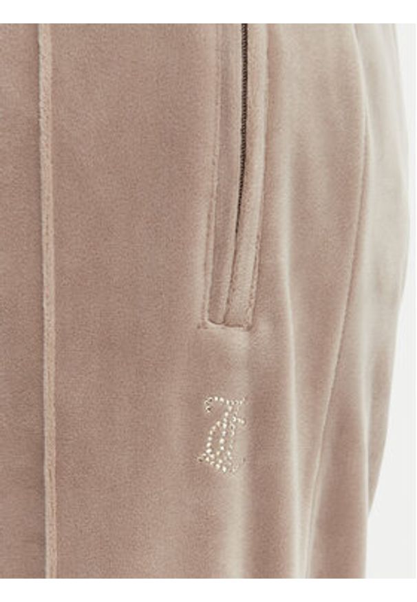 Juicy Couture Spodnie dresowe Tina JCWBJ126327 Beżowy Straight Leg. Kolor: beżowy. Materiał: syntetyk