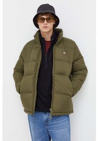 Dickies kurtka męska kolor zielony zimowa. Kolor: zielony. Materiał: polar, syntetyk. Sezon: zima #5