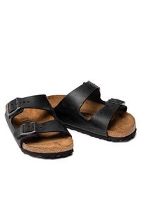 Birkenstock Klapki Arizona Bs 0552113 Czarny. Kolor: czarny. Materiał: skóra