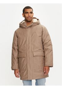 Calvin Klein Jeans Parka J30J326082 Beżowy Regular Fit. Kolor: beżowy. Materiał: syntetyk #1