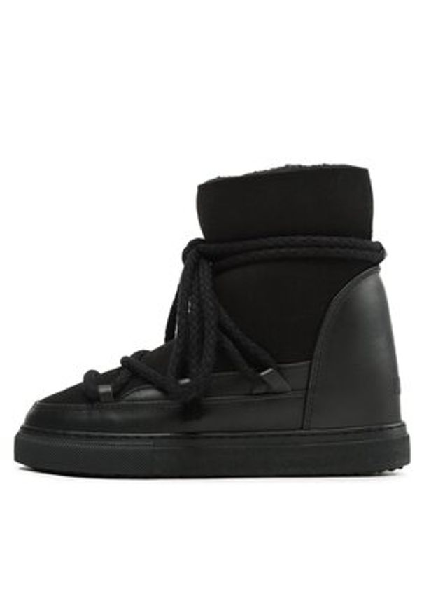 Inuikii Śniegowce Classic Wedge 75203-005 Czarny. Kolor: czarny. Materiał: zamsz, skóra