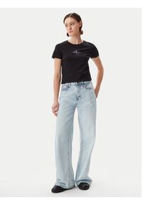 Calvin Klein Jeans T-Shirt Gradient Monologo J20J225252 Czarny Slim Fit. Kolor: czarny. Materiał: bawełna. Wzór: gradientowy #4