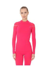 Termoaktywna damska bluza narciarska Brubeck Thermo. Kolor: różowy. Materiał: poliamid, elastan. Sport: narciarstwo