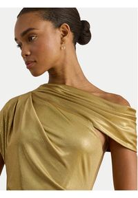 Lauren Ralph Lauren - LAUREN RALPH LAUREN Sukienka koktajlowa 253P03414002 Złoty Slim Fit. Kolor: złoty. Materiał: syntetyk. Styl: wizytowy #5