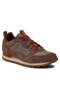 Merrell Sneakersy Alpine Sneaker J003511 Brązowy. Kolor: brązowy. Materiał: zamsz, skóra