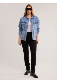 Big-Star - Jeansy damskie slim z wysokim stanem czarne Kitty High Waist 915. Okazja: do pracy, na co dzień. Stan: podwyższony. Kolor: czarny. Styl: elegancki, casual #7