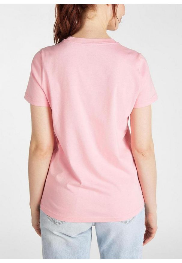 Lee - LEE GRAPHIC TEE DAMSKI T-SHIRT KOSZULKA NADRUK REGULAT FIT LA PINK L41AEPNL 112108857. Wzór: nadruk