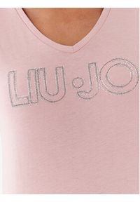 Liu Jo Sport T-Shirt TF3297 J6040 Różowy Regular Fit. Kolor: różowy. Materiał: bawełna. Styl: sportowy #5