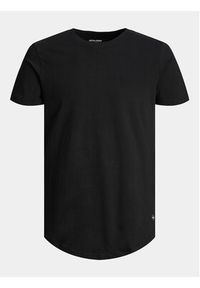 Jack & Jones - Jack&Jones T-Shirt Jjenoa 12113648 Czarny Long Line Fit. Kolor: czarny. Materiał: bawełna #5
