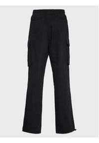 Karl Kani Spodnie materiałowe Rubber Signeture 6002520 Czarny Relaxed Fit. Kolor: czarny. Materiał: materiał, bawełna