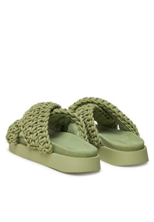 Inuikii Klapki Woven 70104-105 Zielony. Kolor: zielony. Materiał: materiał