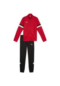 Puma - Dres Dziecięcy/dziecięcy Team Rise. Kolor: czarny, czerwony, wielokolorowy. Materiał: dresówka