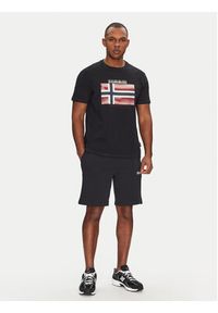 Napapijri T-Shirt S-Lari NP0A4IE59411 Czarny Regular Fit. Kolor: czarny. Materiał: bawełna #3