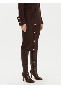 ViCOLO Spódnica midi 55017S Brązowy Regular Fit. Kolor: brązowy. Materiał: syntetyk #1