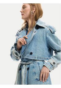 Desigual Trencz Vio 26SWED17 Niebieski Regular Fit. Kolor: niebieski. Materiał: bawełna #5