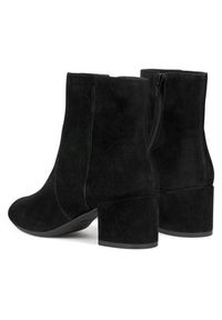 Geox Botki D Eleana D36TWD 00021 C9999 Czarny. Kolor: czarny. Materiał: zamsz, skóra