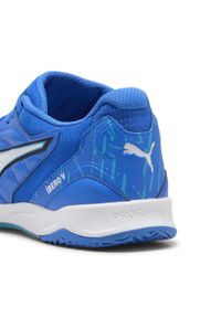 Puma - Buty halowe unisex IBERO PUMA Ultra Blue White Speed. Kolor: niebieski, wielokolorowy, biały. Sport: piłka nożna
