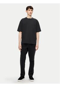 Selected Homme T-Shirt 16094143 Czarny Loose Fit. Kolor: czarny. Materiał: bawełna, syntetyk