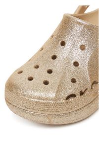 Crocs Klapki BAYA PLATFORM CLOG 208459-212 Złoty. Kolor: złoty. Obcas: na platformie
