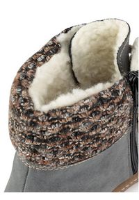 Rieker Trzewiki Z6648-14 Niebieski. Kolor: niebieski. Materiał: materiał #7