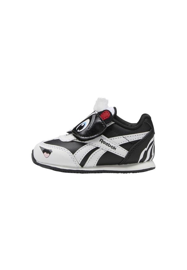 Buty do chodzenia niemowlęce Reebok Royal CL Jogger. Zapięcie: rzepy. Kolor: czarny, biały, wielokolorowy. Materiał: syntetyk, materiał. Szerokość cholewki: normalna. Model: Reebok Royal. Sport: turystyka piesza
