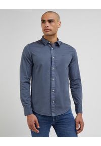 Lee - LEE PATCH SHIRT MĘSKA KOSZULA TAINT GREY LL37BMA66