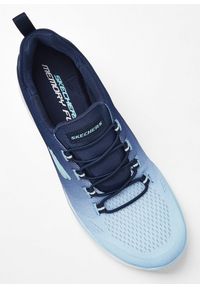 bonprix - Sneakersy Skechers z pianką memory. Kolor: niebieski #3