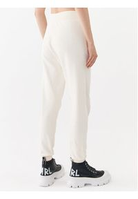 Karl Lagerfeld - KARL LAGERFELD Spodnie dresowe 231W1050 Écru Regular Fit. Materiał: bawełna, dresówka #2