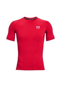 Jersey Under Armour à manches courtes. Kolor: czerwony, biały, wielokolorowy. Materiał: jersey. Sport: fitness #1