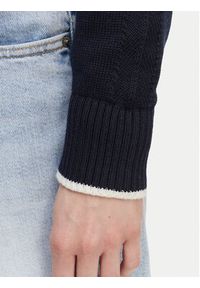 Tommy Jeans Sweter Intarsia Flag Badge DW0DW22316 Granatowy Relaxed Fit. Kolor: niebieski. Materiał: bawełna #3