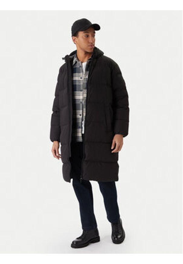 TOMMY HILFIGER - Tommy Hilfiger Kurtka puchowa MW0MW40628 Czarny Regular Fit. Kolor: czarny. Materiał: syntetyk