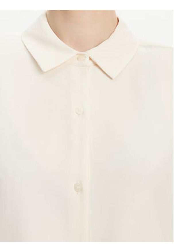 TOMMY HILFIGER - Tommy Hilfiger Koszula WW0WW44683 Beżowy Relaxed Fit. Kolor: beżowy. Materiał: wiskoza