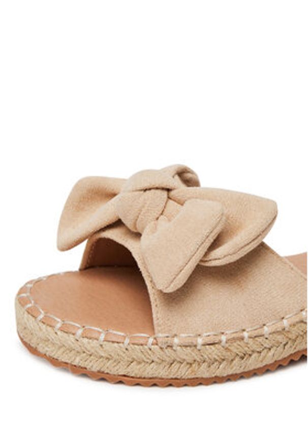 DeeZee Espadryle LE601-107 Beżowy. Kolor: beżowy. Materiał: materiał